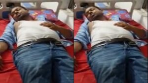 गर्दनीबाग में प्रदर्शन के दौरान छात्र नेता दिलीप