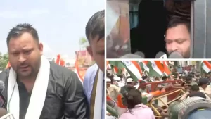 पेपर लीक और बेरोजगारी के खिलाफ तेजस्वी