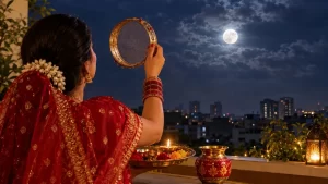करवा चौथ पर आज किस शहर में कितने बजे निकलेगा चांद?